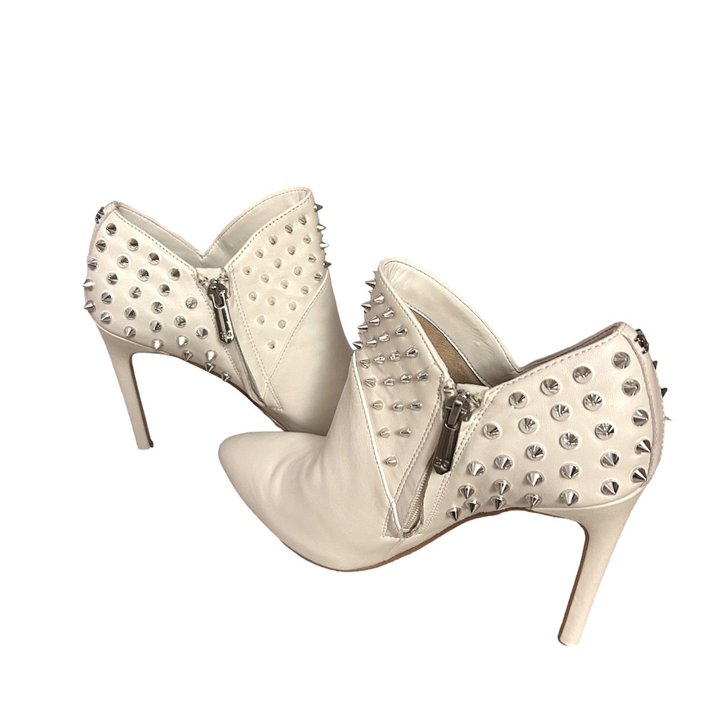 Sam Edelman Wally White Leather Heels, Size 6.5